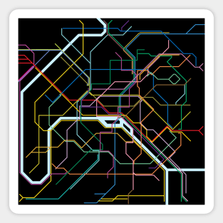 Paris Subway Map Magnet